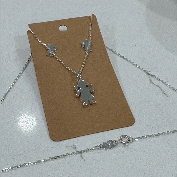 NWOT TOUS Sweet Doll Girl Pendant Necklace and Earrings - Picture 7 of 9